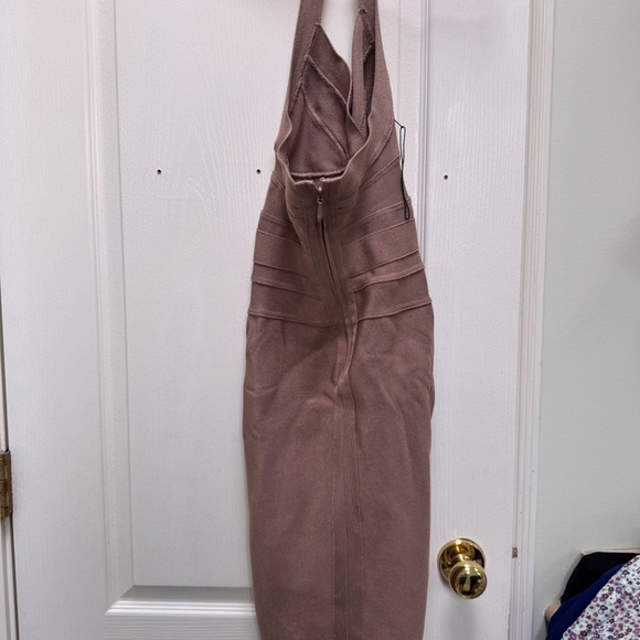 Babaton Sculpt Knit Backless Halter Dress - Picture 2 of 2